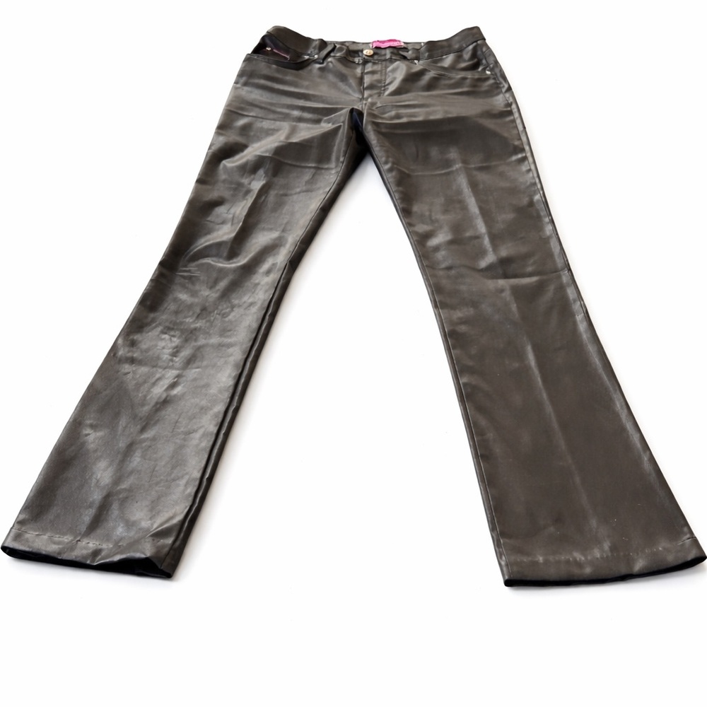 Bubblegum Y2K Black Sheen Pants w/ Minor Spot